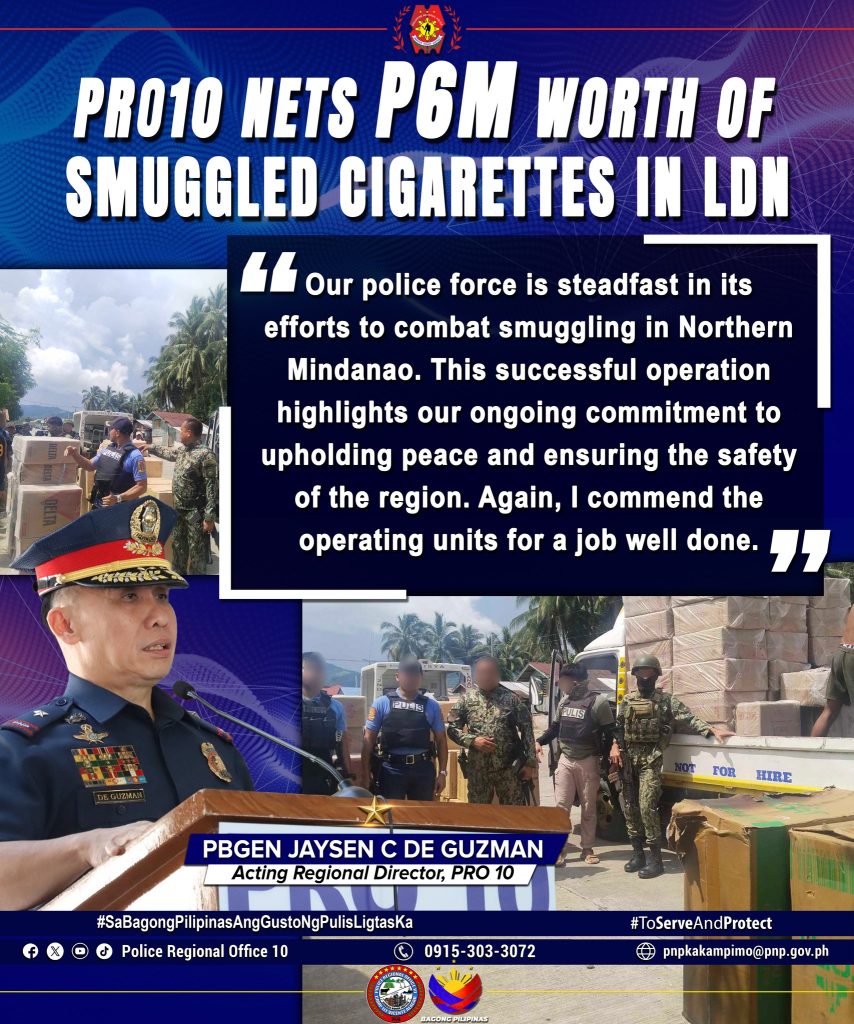 P6 Million Worth of Smuggled Cigarettes Seized in Lanao del Norte | The ...