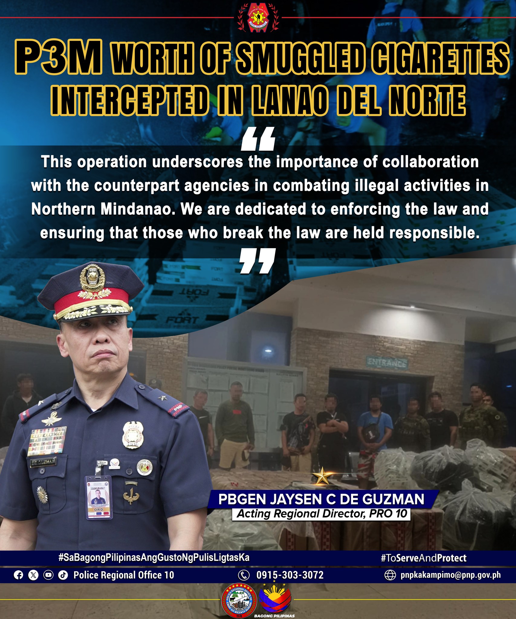 Police Seize Over Php 3 Million in Smuggled Cigarettes in Cagayan de ...