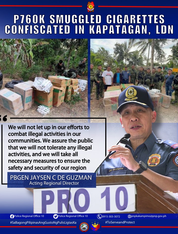 Smuggled Cigarettes Worth Over Php 760,000 Confiscated in Lanao del ...