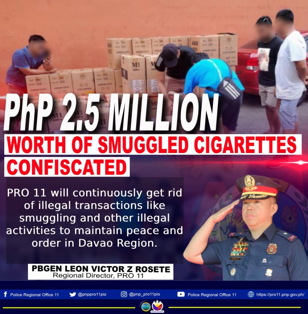 Authorities Seize ₱2.5M Worth of Smuggled Cigarettes in Davao City ...