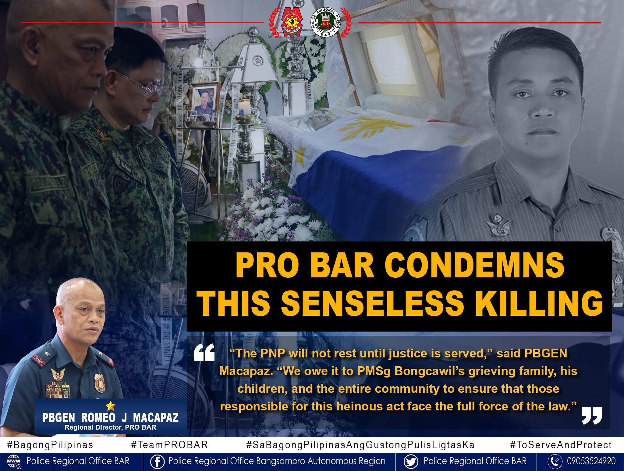 PNP Mourns the Loss of Dedicated Officer Killed in the Line of Duty ...