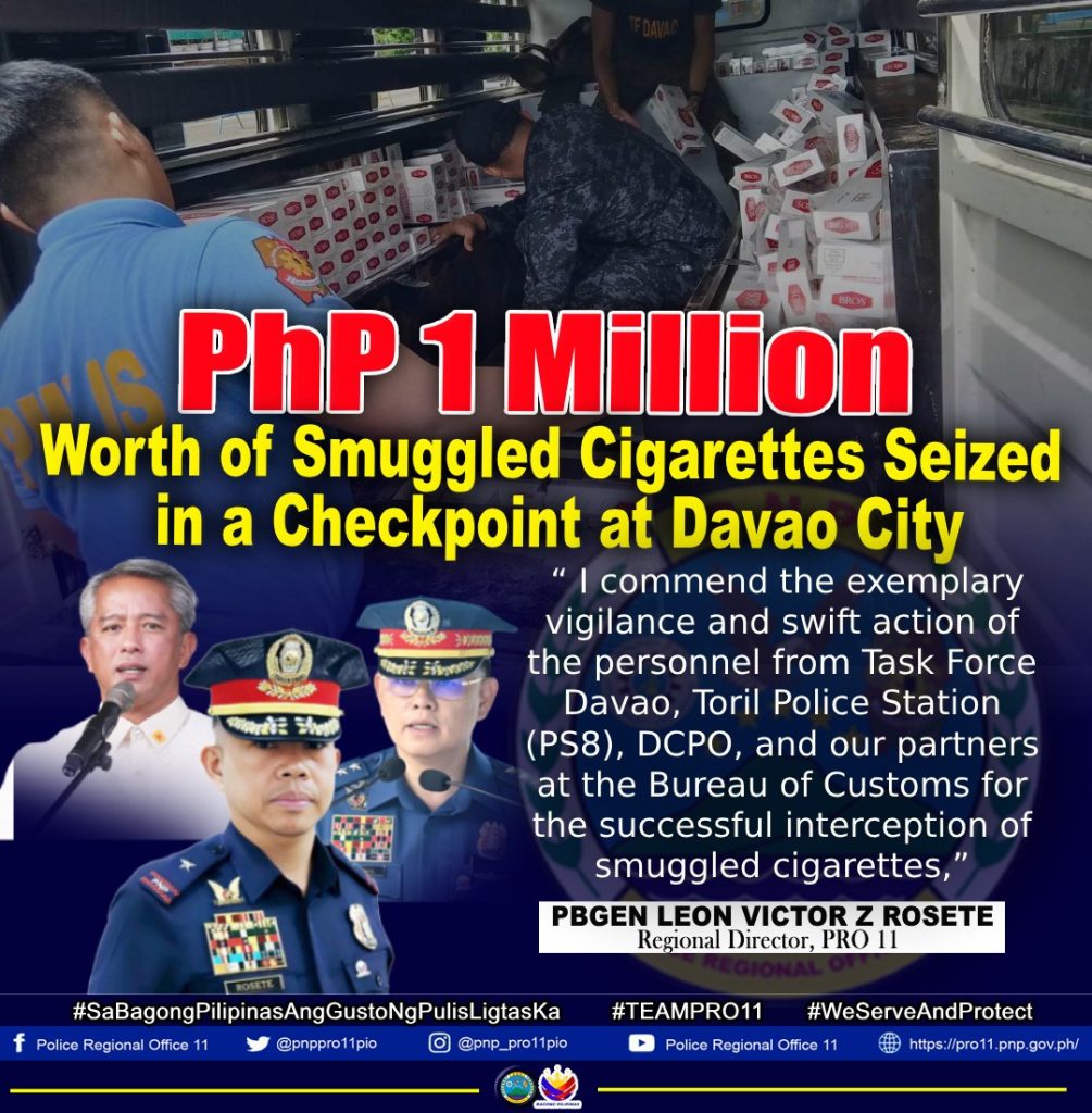 Authorities Intercept Smuggled Cigarettes Worth Over PhP 1 Million in ...