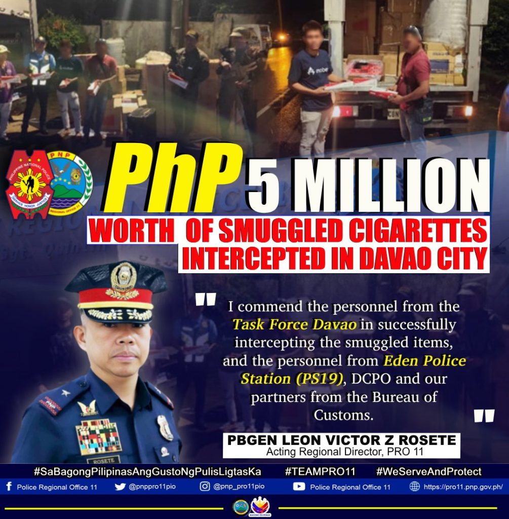 Two Arrested for Smuggling Cigarettes Worth Over PhP 5.5 Million at ...