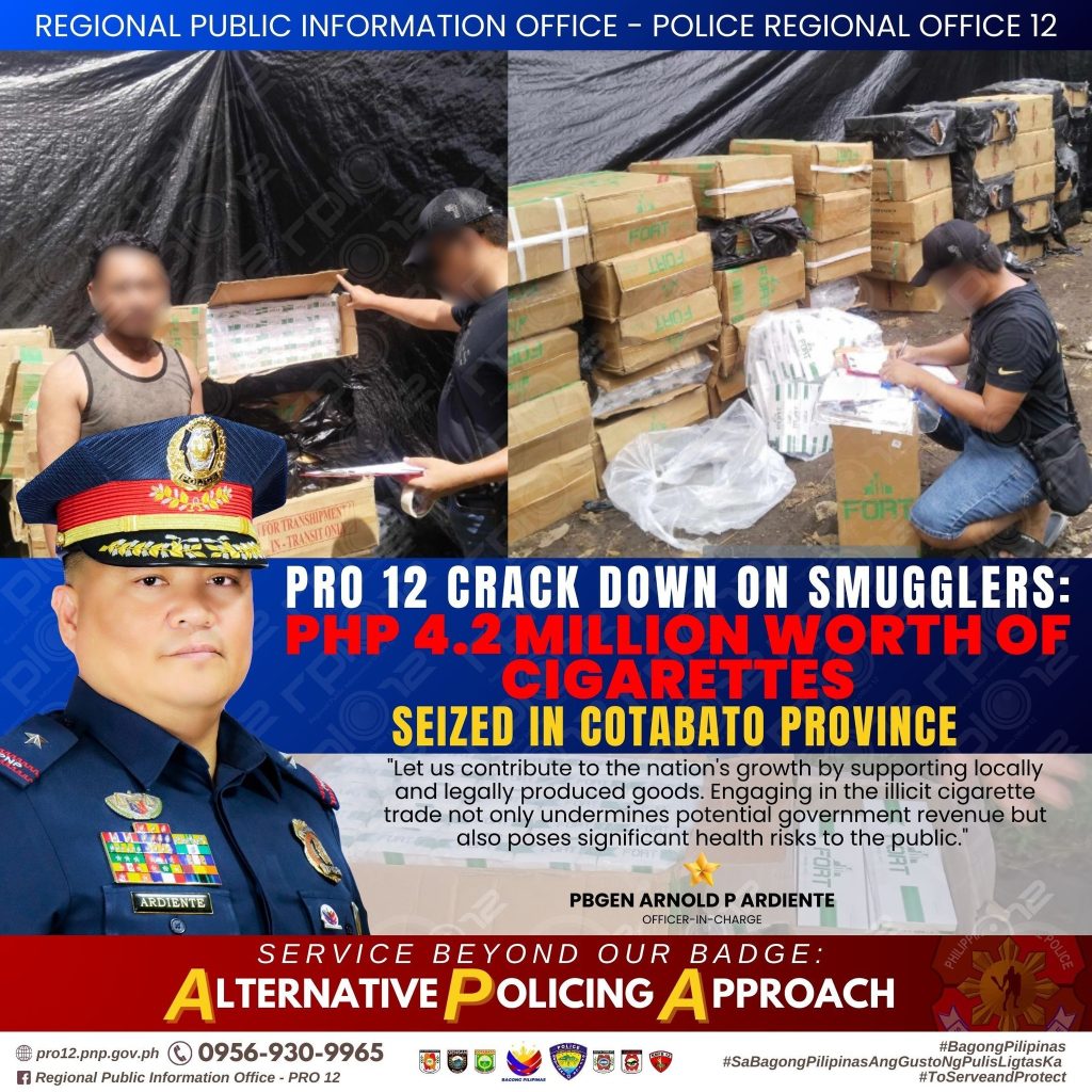Police Regional Office 12 Seizes Over Php4.2 Million Worth of Smuggled ...