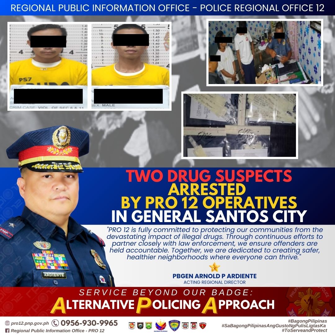 Two Drug Suspects Arrested in General Santos City Raid - The Mindanao ...