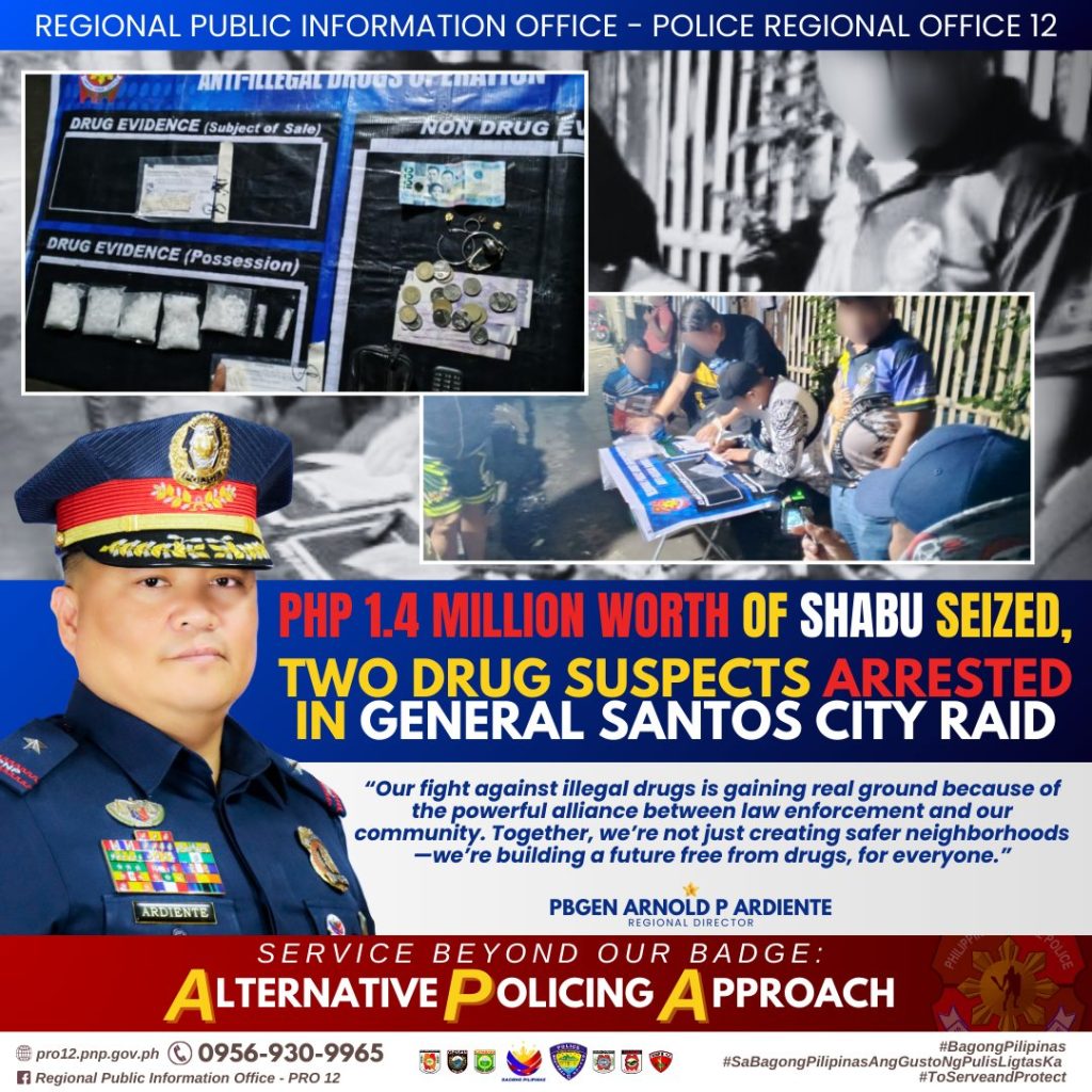 Two Arrested, Over Php 1.4M Worth of Illegal Drugs Seized in General ...