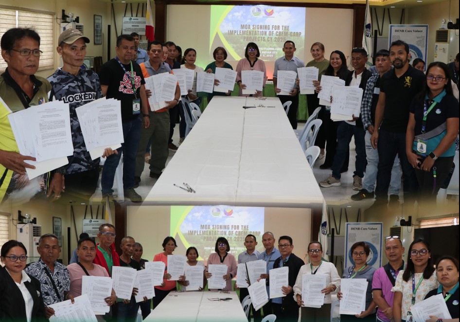 DENR Caraga, 16 Upland Communities Ink ₱14.1-M CBFM-CARP Project Deal ...