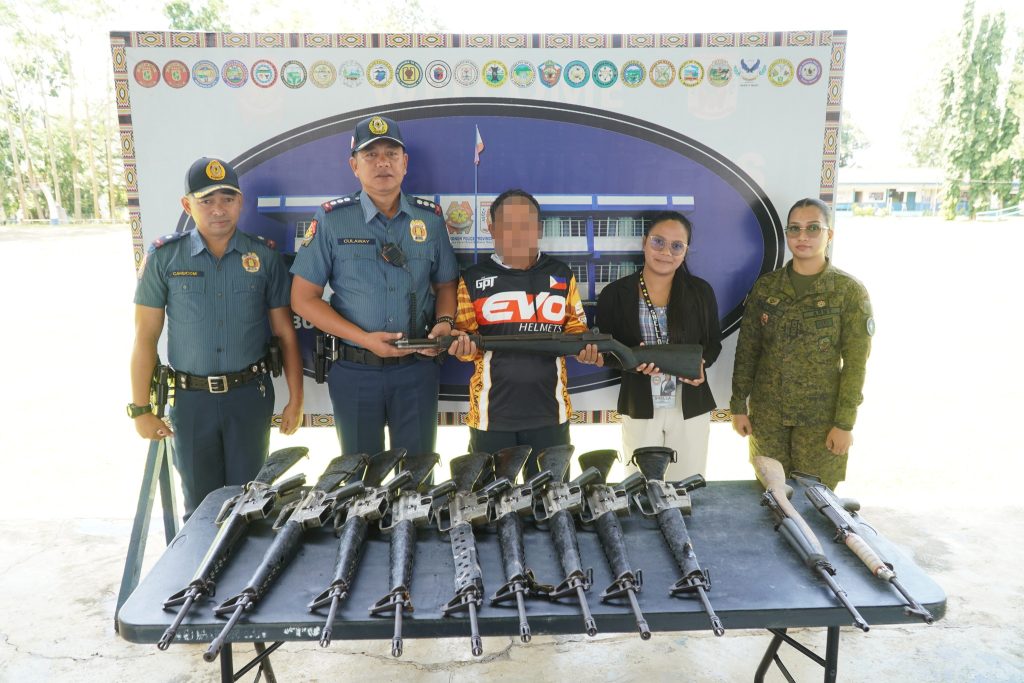 12 Firearms Surrendered by Former Rebels in Bukidnon Under Task Force ...