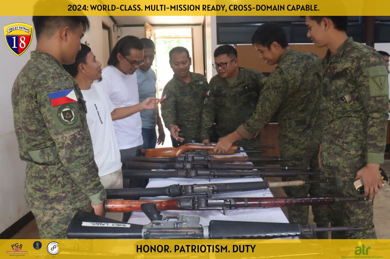Barangay Leaders in Basilan Voluntarily Surrender High-Powered Firearms ...