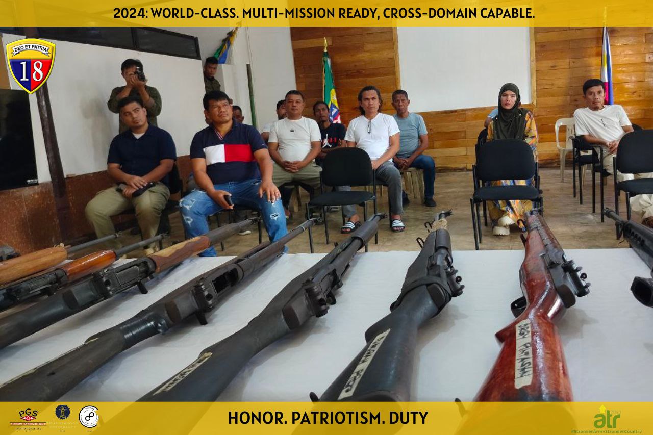 Barangay Leaders in Basilan Voluntarily Surrender High-Powered Firearms ...