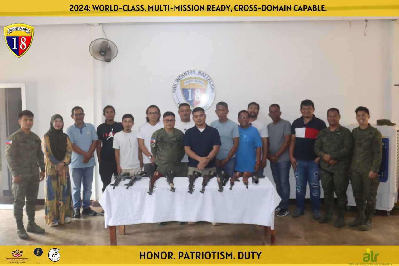 Barangay Leaders in Basilan Voluntarily Surrender High-Powered Firearms ...