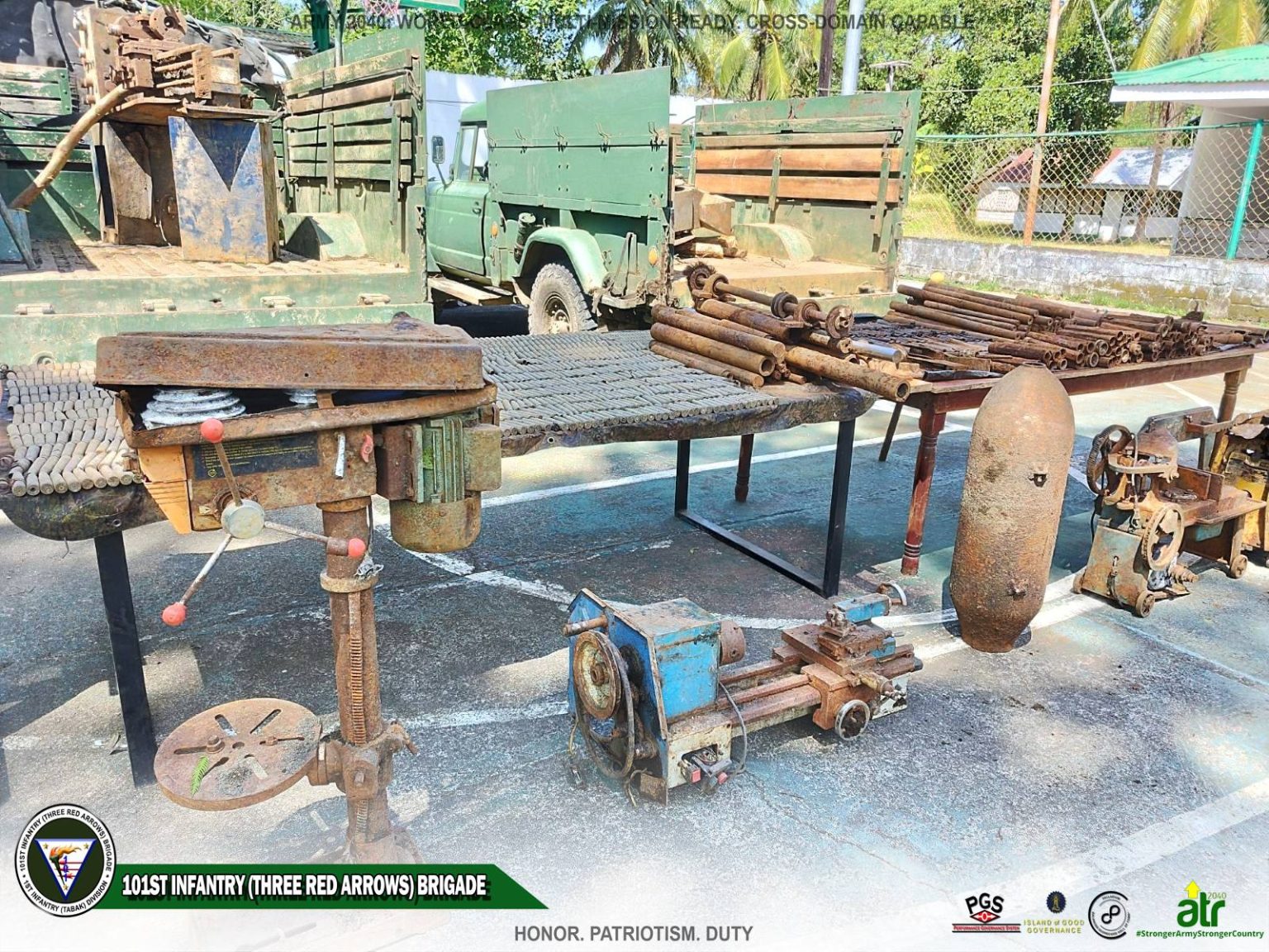 Military Recovers Firearms Fabrication Equipment, War Materials in ...