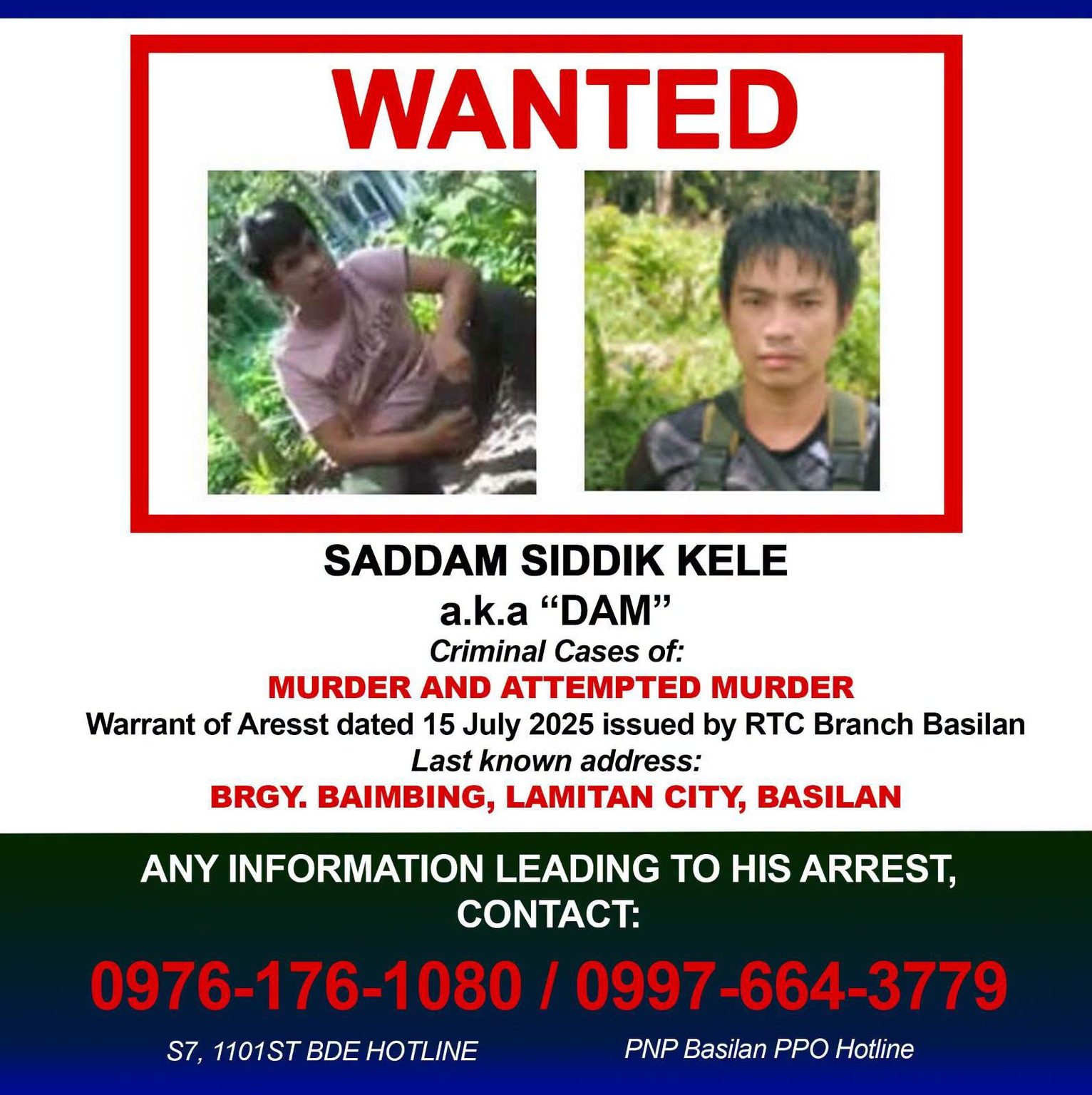 WestMinCom Issues Wanted Notice for Saddam Siddik Kele After Deadly ...
