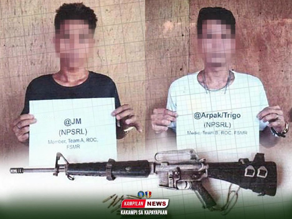 Two NPA Members Surrender in Sarangani, Turn Over M16 Rifle and Ammunition