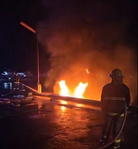 Boat Carrying 200 Gallons of Gasoline Catches Fire at Zamboanga City Mini-Port
